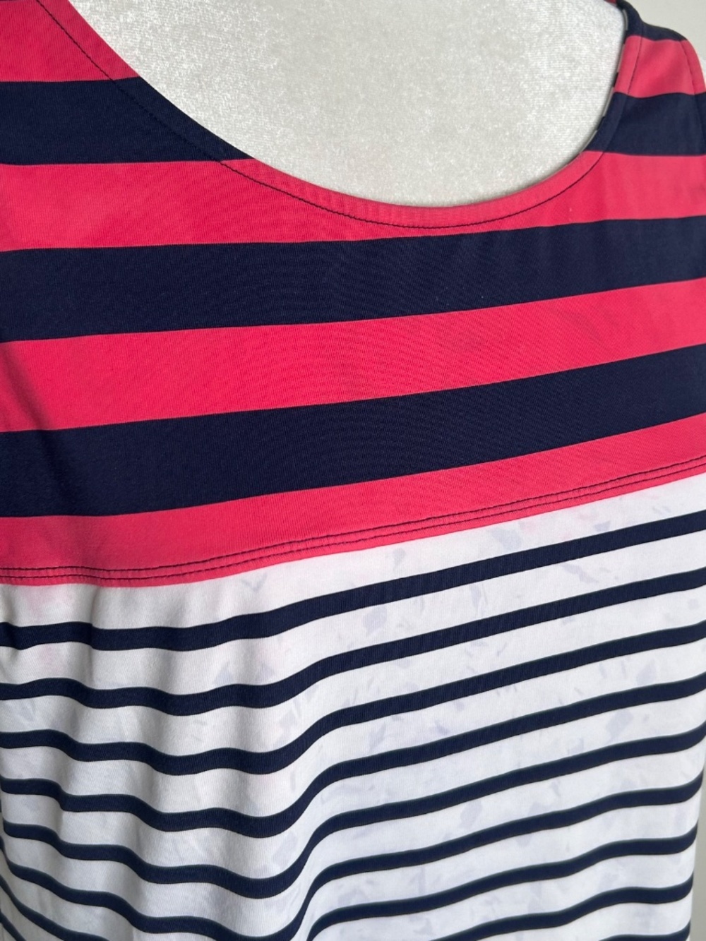 Tommy Bahama Womens Striped Swim Tank Dress Coverup Size L Pockets - Picture 3 of 10